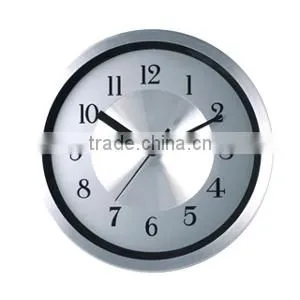 8 Inch Round Metal Decorative Wall Mounted Clock, Luminous Clock thumbnail-1