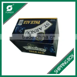 COLOR PRINTED WINE BOTTLE CARDBOARD WHOLESALE SHIPPING BOXES 24 BOTTLES BEER SHIPPING BOX WITH DIVIDERS Quality Choice thumbnail-6
