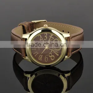 New 2016 Jewelry Brown Leather Watches Made In Japan thumbnail-3