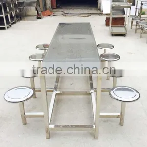 Wholesale Stainless Steel Dining Table for Restaurant thumbnail-2