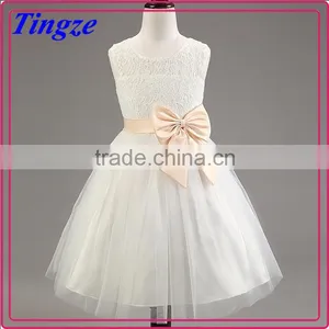 Lastest Wholesale Elegant Girls Chiffon Party Hand Embroidery Dresses TR-WS31 thumbnail-1