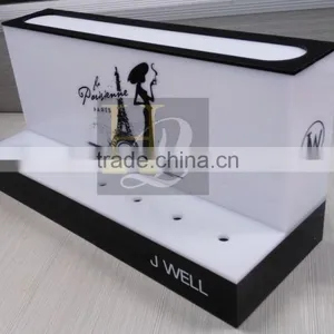 LED Illuminating Fashion Acrylic Cosmetic Display Stand/perfume Display Stand thumbnail-4
