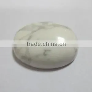 White Howlite 18*25mm Oval Cabs-loose Gemstone and Semi Precious Stone Cabochon Beads for Jewelry Components thumbnail-1
