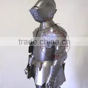 FULL SUIT OF ARMOR - MEDIEVAL KNIGHT CRUSADER SUIT OF ARMOR - WEARABLE ARMOR thumbnail-2