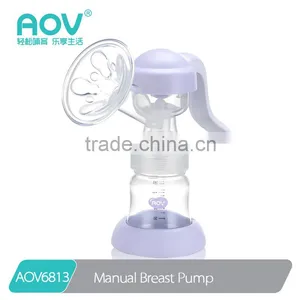 AOV6813 Manual Breast Milk Pump With 150ml Baby Bottle thumbnail-1