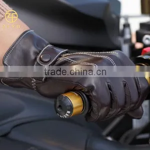 2016 New Fashion Men's Sheepskin Leather Driving Gloves thumbnail-1