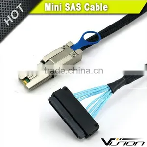 1m External Mini SAS 26pin (SFF-8088) Male to Internal Mini SAS 32pin (SFF-8484) Female Cable thumbnail-1