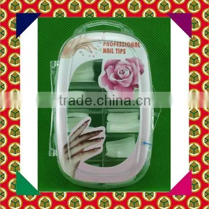 High Quality 1 Box ABS White Clear Natural Color French Nail Art Tips thumbnail-1