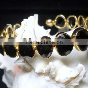 Turqioise Vermeil Gold Plated Sterling Silver Bangle, Gold Plated Bangle, Turquoise Bangle thumbnail-5