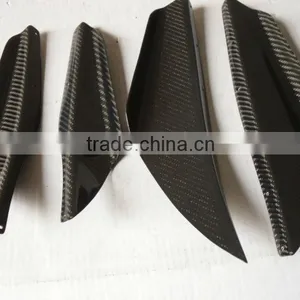 Impreza WRX/STI Version 8 OEM Carbon Fiber Front Bumper 4pcs Canard thumbnail-1