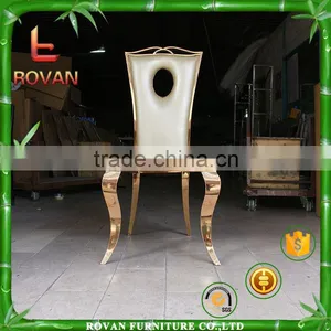 Comfortable Stainless Steel Legs Dining Chair Steel Banquet Chair thumbnail-4
