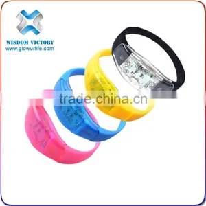 2016 Time-Limited Promotion Logo Customized Concert Bracelet LED,sound Activated Led Bracelet thumbnail-2
