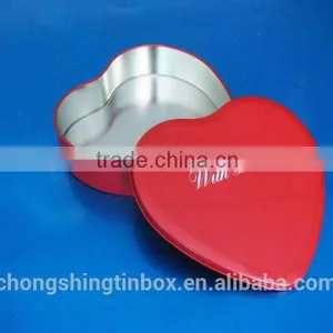 Heart Shaped Tin Box/ Tin Can thumbnail-1