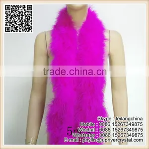 Factory Sale Select Prime Dyed Rainbow Fluffy Feather Boa thumbnail-1