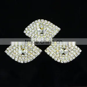 New Design Fashion Gold Tone Cat Eye Crystal Shank Button RNK170J thumbnail-2