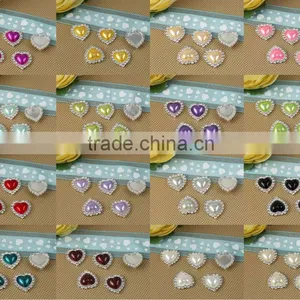 Cheap Heart Shape Rhinestone Buttons for Decoration 2308DP thumbnail-1