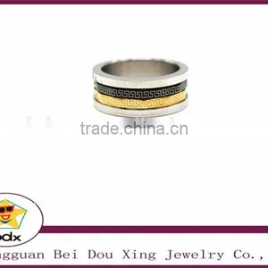 High Quality Couple Rings for Women Men Cubic Zirconia Wedding Ring18K Gold Plated Wedding Rings Stainless Steel Men Rings thumbnail-2