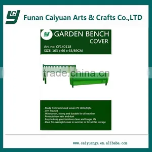 PE Fabfic Low Patio Fitted Vinyl Garden Bench Outdoor Furniture Cover thumbnail-1