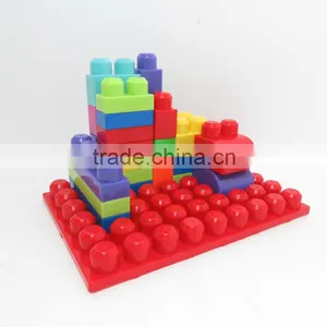 45cm Height Big Size Trolley With 30pcs 1.3MM Very Cheap Building Block Plastic Educational Toy for Kids thumbnail-6