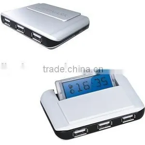 3 Ports USB HUB With Clock thumbnail-1