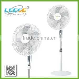FS40-68 16" White Stand Fan With 5 PP Blades thumbnail-1