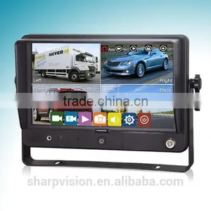 9 Inch Car Dvr Recording Monitor With 4x 128GB Micro sd Card for Bus and Trucks thumbnail-1
