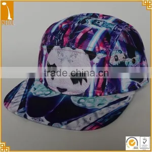 Flat Brim Sublimation & Printed Custom 5 Panel Caps thumbnail-1