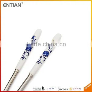 Hot Sale Promotional Ceramic Handle Stainless Steel Chopsticks thumbnail-4