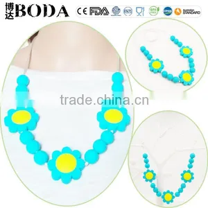 ASNZS EN71 BPA Free Silicone Beaded Baby Teething Necklace thumbnail-1