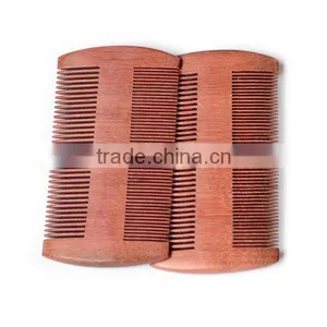 2016 Health Care Mustache& Beard Sandalwood Comb Wood Hair Lice Comb thumbnail-5