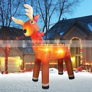 Animated Airblown Inflatable Reindeer for Christmas Decoration thumbnail-1