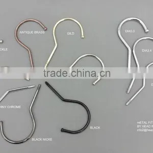 The HEAD Polished Chrome Swivel Metal Hook Ball End Hooks Different Sizes Hanger WARM GREY COLOR Hooks Metal Fitting thumbnail-3