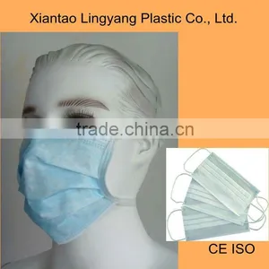 Non-woven Disposable Anti-dust Plastic Face Mask thumbnail-1
