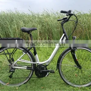 City Style Pedal Assistant Electric Bicycles With Bafang Middle Powered Motor thumbnail-1