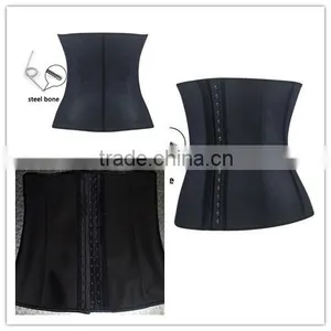 The Most Popular Design Solid Color Mature Women Steel Bone 100% Latex Rubber Corset thumbnail-1
