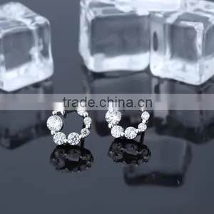 2016 Fashion Bar Setting Star Earrings With Zircon Stone for Women thumbnail-2