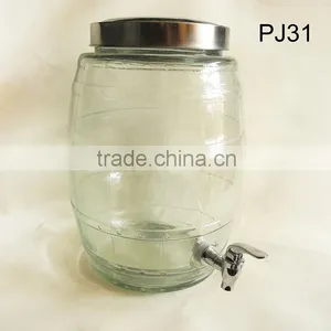 5L 10L Glass Drink Dispenser With Tap thumbnail-1