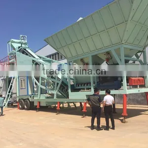 Mobile or Foundation Free Concrete Mixing Plant(YHZS35) thumbnail-1