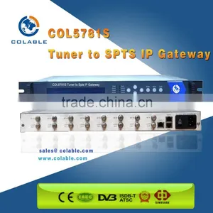 Cost-effective 8 Carrier Fta Dvb-s2 to ip Gateway COL5781 thumbnail-1