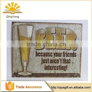 Drinking Sign Beer Vintage Tin Signs thumbnail-1
