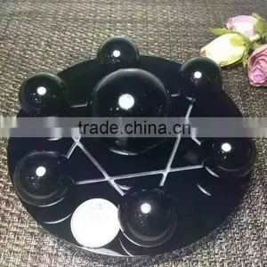 Wholesale 100% Natural Obsidian Crystal Seven Star Group Healing for Decoration thumbnail-2