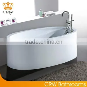 CRW OCY3053 Best Oval Acrylic Freestanding Cheap Clear Bathtub thumbnail-1