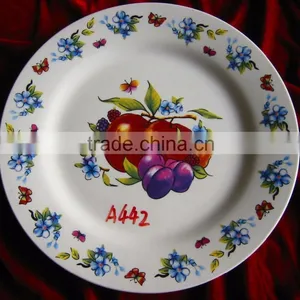 Breakable Customized White Porcelain Restaurant Flat Plate Popular for 2016 Christmas thumbnail-1