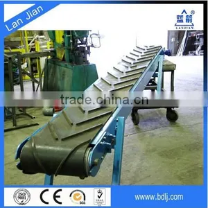 Patterned Chevron Rubber Conveyor Belt ,EP, NN, CC Fabric Rough Top Rubber Belt thumbnail-4