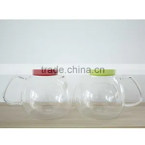 Borosilicate Glass Storage Jar With Lid With Handle N6470 thumbnail-5