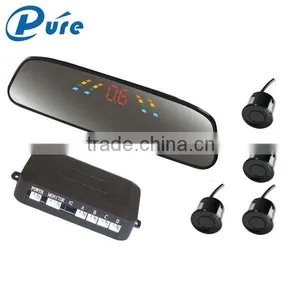 High Quality Led Display Rear View Mirror Car Parking Sensor System With 4 Sensors thumbnail-3