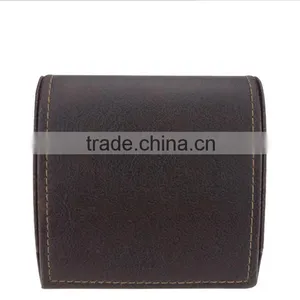Chinese Factories Wholesale Custom High-grade Leather Watch Box, Brown Beautiful Gift Box thumbnail-3