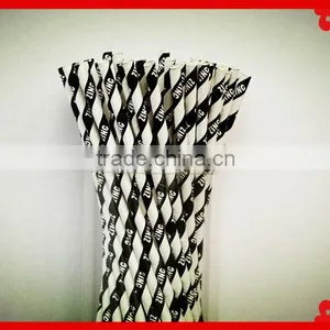 Party Supplies Food Grade Print Straw Pack in PVC Tube Paper Drinking Straws for Wedding Party thumbnail-5