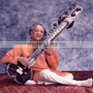 Ravi Shankar Style With Fiber Box Professional Quality India Indian Double Tumba Sitar thumbnail-1