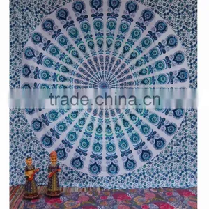 Indian Tapestries Wall Hanging Bohemian Dorm Decor Bedding Bedspread Beach Blanket Throw Hippie Mandala Tapestry thumbnail-3